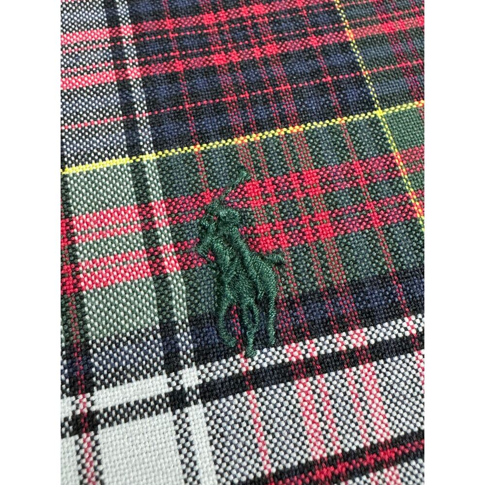 POLO RALPH LAUREN SHIRT — Red Green Yellow Plaid Classic Fit Men's XL - Picture 8 of 9